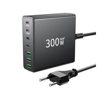 FINIBO Cargador USB C 300W: Cargador rápido USB múltiple de 7 Puertos con 4 USB-C y 3 USB-A, Cargador USB c múltiple Dual-PD PPS Cargador USB c para MacBook Pro/Air, iPad Pro/Air, Samsung