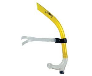 FINIS Esnórquel de Natación original - Juego de Esnórquel Con Montaje Central Ajustable - Boquilla de Silicona y Válvula de Purga - Talla Junior