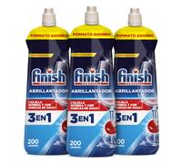 Finish Abrillantador Lavavajillas Regular 3x800ml (600 lavados), Vajilla Brillante y Seca, Evita Marcas de Agua