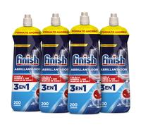 Finish Abrillantador Lavavajillas Regular 4x800ml (800 lavados), Vajilla Brillante y Seca