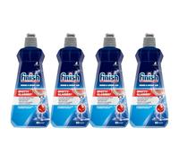 Finish Abrillantador para lavavajillas, abrillantador y seco, 400 ml (paquete de 4) | Marca de lavavajillas recomendada en el mundo
