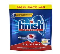Finish Pastilles Lave-Vaisselle Powerball All in One Max Taches Tenaces au Bicarbonate - 135 Tablettes Lave-Vaisselle