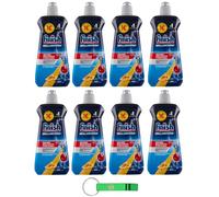 Finish Brillasciuga Detergente para lavavajillas, evita la formación de manchas de agua y rayas, aroma a limón, secado efectivo, 100 lavados, 500 ml + llavero Beni Culinari