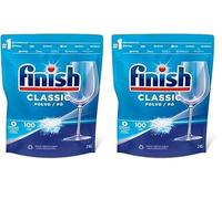 Finish Classic - Detergente para el lavavajillas, en polvo, 2 kg (Paquete de 2)