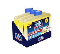 Finish Curalavajillas de limón, Cuidado para lavavajillas, aditivo para un lavavajillas limpio de residuos de grasa y cal, 250 ml ,3 Unidad ( Paquete de 1)