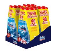 Finish Powergel Fresh - Detergente para lavavajillas, 360 lavados, gel para lavavajillas, 600 ml (paquete de 12)
