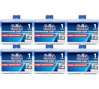 Finish Limpiador de lavavajillas | Original | Paquete de 6, 250 ml cada uno | Limpia profundamente y ayuda a prolongar la vida útil de tu lavavajillas