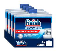 Finish Limpiador profundo de máquina - Limpiador líquido contra cal y grasa para un lavavajillas limpio - Pack de ahorro de 4 x 250 ml