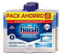 Finish Limpiamáquinas - Líquido para Lavavajillas contra el mal olor, la cal y la grasa - 2 x 250ml