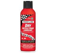 Finish Line Dry Lube Lubricante para cadena de bicicleta con tecnología de cerámica, 8 onzas/240 ml, aerosol, negro