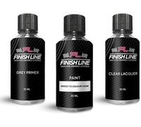 FINISH LINE Kit de pintura de retoque de 30 ml para VOLVO 932 pintura de llantas de aleación gris imprimación laca transparente reparación de pintura