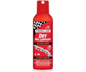Finish Line Teflon, Lubricante Seco Hombres, Rojo, 244 Ml | Rendimiento para todo tipo de clima: tecnología de cerámica antiadherente, repele la suciedad y la mugre