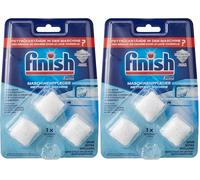 Finish Pastillas para el cuidado de la máquina - Pastillas para lavavajillas contra la suciedad y la grasa en el interior del lavavajillas - 1 x 3 pastillas para lavavajillas (Paquete de 2)
