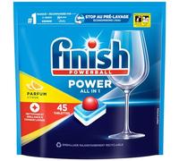 Finish Pastilles Lave-Vaisselle Powerball All in One Max Citron - 45 Tablettes Lave-Vaisselle