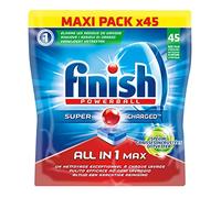 Finish Pastilles Lave-Vaisselle Powerball All in One Max Spécial Graisses Incrustées - 45 Tablettes Lave-Vaisselle