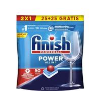 Finish Detergente para lavavajillas en pastillas Power All in 1 25+25 unidades