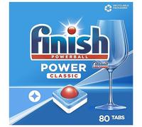 Finish Power Classic - Tabletas para lavavajillas sin fosfato - Tabletas para limpieza básica de vajillas - 80 tabletas (1 x 80 piezas)