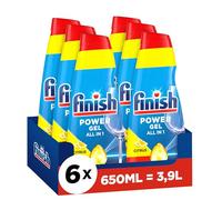 Finish Power Gel Citrus - Detergente líquido para lavavajillas - 6 x 650 ml