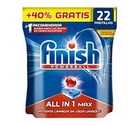 Finish Powerball All in 1 Max - Pastillas para el lavavajillas todo en 1 - formato 22 unidades