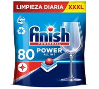 Finish Powerball Power All in 1 Pastillas para el lavavajillas, 80 pastillas