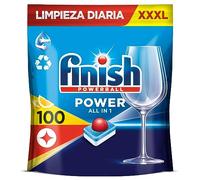 Finish Powerball Power All in 1 Pastillas para el lavavajillas Limón, 100 pastillas