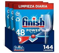 Finish Powerball Power All in 1 Pastillas para el lavavajillas Regular 144 pastillas (3 bolsas de 48 pastillas)
