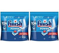 Finish Powerball Power All in 1 Pastillas para el lavavajillas todo en 1-2 Packs ahorro de 104 pastillas - 208 Pastillas