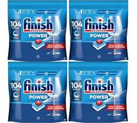 Finish Powerball Power All in 1 Pastillas para el lavavajillas todo en 1-4 Packs ahorro de 104 pastillas - 416 Pastillas