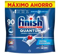 Finish Powerball Quantum, 90 | 180 | 270 Pastillas para Lavavajillas, Limpieza y Brillo Potentes, Aroma Regular Formato 1x90 | 2x90 | 3x90