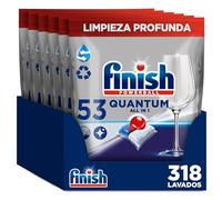 Finish Powerball Quantum All in 1 Pastillas para el Lavavajillas, 318 Pastillas