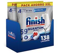 Finish Powerball Quantum All in 1 Pastillas para el lavavajillas Regular 138 pasillas (2 bolsas de 69 pastillas)