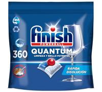 Finish Powerball Quantum All in 1 Pastillas para el lavavajillas Regular 360 pastillas (4 paquetes de 90 pastillas)