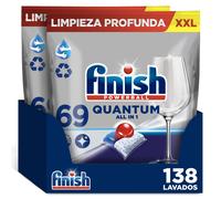 Finish Powerball Quantum All in 1 Pastillas para lavavajillas Regular 138 pastillas
