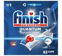 Finish Powerball Quantum Infinity Shine Pastillas para el Lavavajillas, limpieza potente y protección del cristal, 83 pastillas