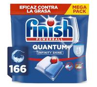 Finish Powerball Quantum Infinity Shine Pastillas para el Lavavajillas con Protección del Cristal, 166 Pastillas