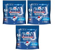 Finish Powerball Quantum Limpieza y Brillo Potentes, Pastillas para lavavajillas, aroma Regular, 192 pastillas