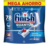 Finish Powerball Quantum Limpieza y Brillo Potentes, Pastillas para lavavajillas, El embalaje puede variar, 78 pastillas