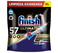 Finish Powerball Ultimate All in 1 Pastillas para el Lavavajillas, Eficaz contra Manchas Resecas, 57 Pastillas