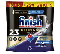 Finish Powerball Ultimate All in 1 Pastillas para el Lavavajillas, Eficaz contra Manchas Resecas, Pack 23 Pastillas