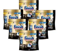 Finish Powerball Ultimate Plus All in 1 Dishwasher Tablets, 324 Dishwasher Capsules, Our Maximum Cleanliness and Diamond Shine, Regular Scent, Packaging May Vary (6 x 54 Caps)