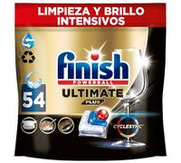 Finish Powerball Ultimate Plus All in 1 Pastillas Lavavajillas, 54 Cápsulas Lavavajillas, Nuestra Máxima Limpieza y Brillo Diamante, Aroma Regular, el embalaje puede variar