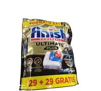 Finish Powerball Ultimate Plus All in 1 Pastillas Lavavajillas, Nuestra Máxima Limpieza y Brillo Diamante, 60 pastillas