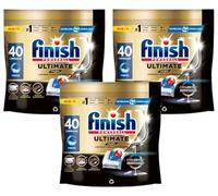 Finish Powerball Ultimate Plus All in 1, pastillas para el lavavajillas, tecnología Cyclesync, limpieza intensiva y brillo diamante, 120 pastillas (3x40 pastillas)