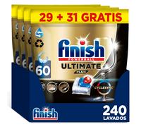 Finish Powerball ULTIMATE PLUS ALL IN 1 x60 x120 x180 x240 Pastillas para Lavavajillas, Limpieza Intensiva, Elimina Restos Quemados, Brillo Diamante, Cuida y Protege
