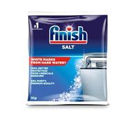 Finish Sal de lavavajillas de 1 kg para lavavajillas y suavizantes de agua