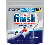 Finish - Tabletas lavavajillas Quantum 33 unidad (1 paquete) Tableta Limpieza general de platos y utensilios de cocina