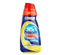 Finish Todo en 1 Plus Lavavajillas Gel Limón 33 dosis | Nuestra mejor cápsula contra manchas difíciles - Pastilla eficaz contra restos requemados - Elimina, desincrusta y desengrasa