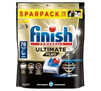 Finish Ultimate Plus Fresh Pastillas para lavavajillas - Pastillas para lavavajillas para limpieza intensa, fuerza desengrasante y brillo - Pack ahorro con 78 pastillas