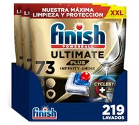 Finish Ultimate Plus Infinity Shine. Pastillas para el Lavavajillas. Limpieza intensiva. brillo diamante + protección vajilla. 219 Pastillas