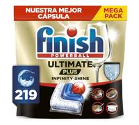 Finish Ultimate Plus Infinity Shine. Pastillas para el Lavavajillas. Limpieza intensiva. brillo diamante + protección vajilla. 219 Pastillas
